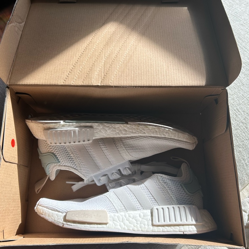 Adidas White NMD R1 Sneakers